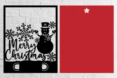 Christmas Card Money Holder 3-4 svg eps ai png pdf Product Image 2
