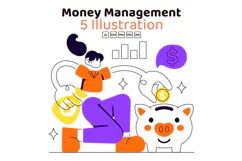5 Money Management Illustration Product Image 1