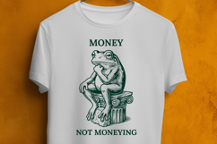 Money Not Moneying Funny Frog Meme SVG Digital Cut File Product Image 3