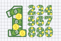 Money Numbers 3D SVG Product Image 2
