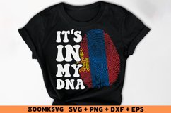 It's in my DNA Mongolia Flag Fingerprint Sublimation Product Image 2