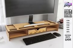 Desk Monitor Stands Laser Cut Bundle | Office Decor | CNC Product Image 9