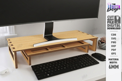 Desk Monitor Stands Laser Cut Bundle | Office Decor | CNC Product Image 10