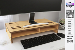 Desk Monitor Stands Laser Cut Bundle | Office Decor | CNC Product Image 11
