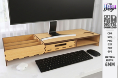 Desk Monitor Stands Laser Cut Bundle | Office Decor | CNC Product Image 12