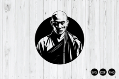 Monk SVG, Religious SVG, Buddhism SVG Product Image 1