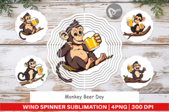 Wind Spinner Monkey Beer Day Product Image 1