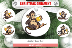 Ornament Monkey Beer Day Product Image 1