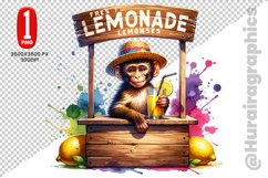 Cute Monkey Clipart - PNG File Product Image 1