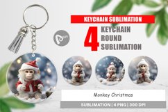 Keychain Monkey Christmas Product Image 1