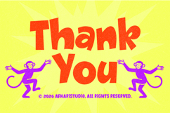 Monkey Dancing - Playful Fun Display Font Product Image 12