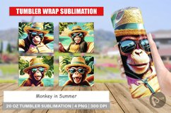 Tumbler Wrap Monkey in Summer Product Image 1