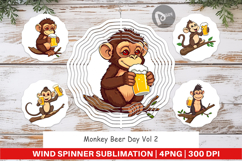 Wind Spinner Monkey Beer Day Product Image 1