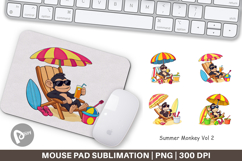 Mouse Pad Summer Monkey Product Image 1