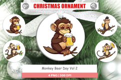 Ornament Monkey Beer Day Product Image 1