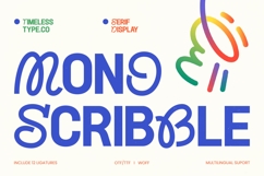 Mono Scribble - Experimental Serif Display Product Image 1