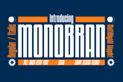 Monobran - Tall Sans Serif Font Product Image 1