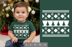 Monochrome with Snowflakes and Christmas Tree Pattern Product Image 1