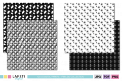 monochrome marine printable paper set