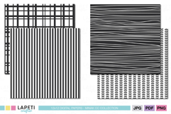 stripe pattern digital paper black white design