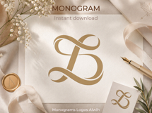 DL LD Wedding Monogram Logo | Elegant Initials Vector Product Image 3