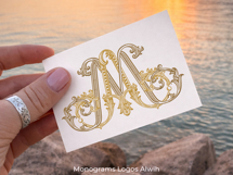 MA AM Wedding Monogram Logo | Elegant Initials Vector Product Image 7