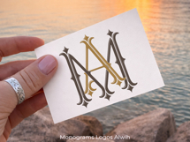 MA AM Wedding Monogram Logo | Elegant Initials Vector Product Image 6