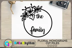 Family name frame SVG / Floral wreath SVG Product Image 2