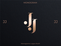 JJ Wedding Monogram Logo | Elegant Initials Vector Product Image 3