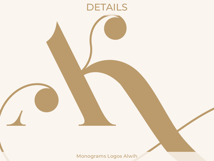AK KA Wedding Monogram Logo | Elegant Initials Vector Product Image 6