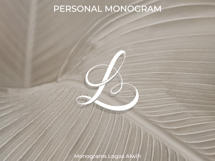 L Monogram Logo, Elegant Initial Monogram Product Image 4