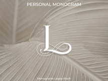 L Monogram Logo, Elegant Initial Monogram Product Image 3