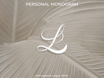L Monogram Logo, Elegant Initial Monogram Product Image 6