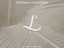 L Monogram Logo, Elegant Initial Monogram Product Image 4