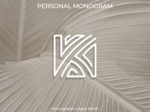 K Monogram Logo, Elegant Initial Monogram Product Image 4