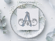 AA Wedding Monogram Logo | Elegant Initials Vector Product Image 8
