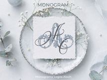 AA Wedding Monogram Logo | Elegant Initials Vector Product Image 10
