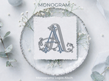 AA Wedding Monogram Logo | Elegant Initials Vector Product Image 3