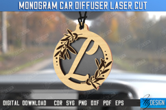 Monogram Car Charms Laser Cut | Car Accessories | Suspension Product Image 1