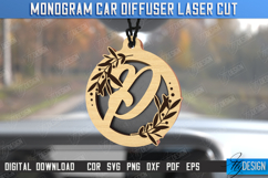 Monogram Car Charms Laser Cut | Car Accessories | Suspension Product Image 1