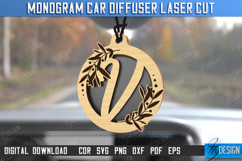 Monogram Car Charms Laser Cut | Car Accessories | Suspension Product Image 1