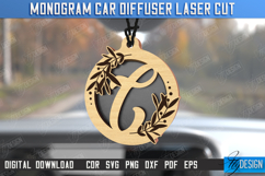 Monogram Car Charms Laser Cut | Car Accessories | Suspension Product Image 1
