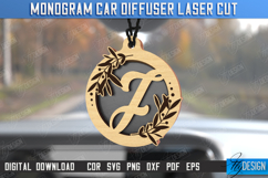 Monogram Car Charms Laser Cut | Car Accessories | Suspension Product Image 1