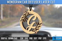 Monogram Car Charms Laser Cut | Car Accessories | Suspension Product Image 1