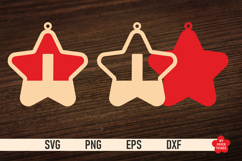 The Christmas Star Monogram SVG is great for creating wonderful decorations and to use as a gift tag.