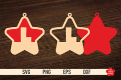 The Christmas Star Monogram SVG is great for creating wonderful decorations and to use as a gift tag.