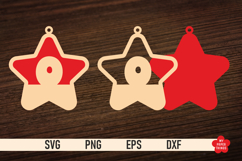 The Christmas Star Monogram SVG is great for creating wonderful decorations and to use as a gift tag.