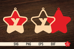 The Christmas Star Monogram SVG is great for creating wonderful decorations and to use as a gift tag.