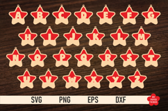 The Christmas Star Monogram SVG is great for creating wonderful decorations and to use as a gift tag.