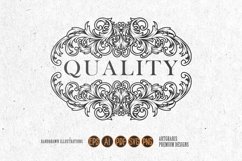 Monogram Company label elegant vintage Product Image 1